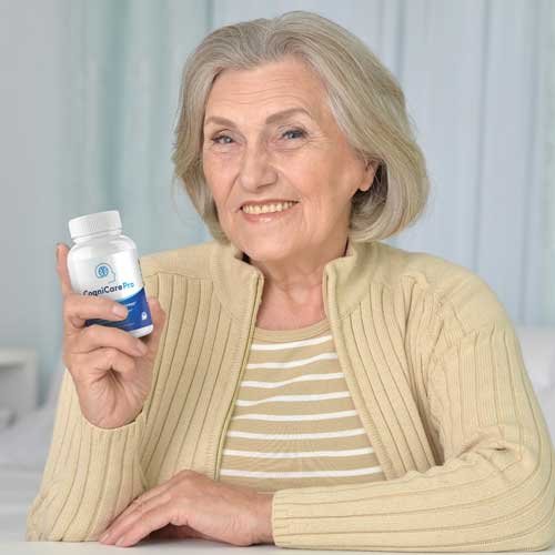 Customer holding CogniCare Pro