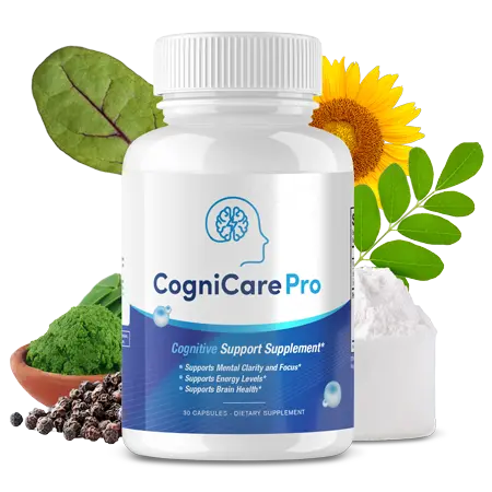 CogniCare Pro bottle with natural ingredients
